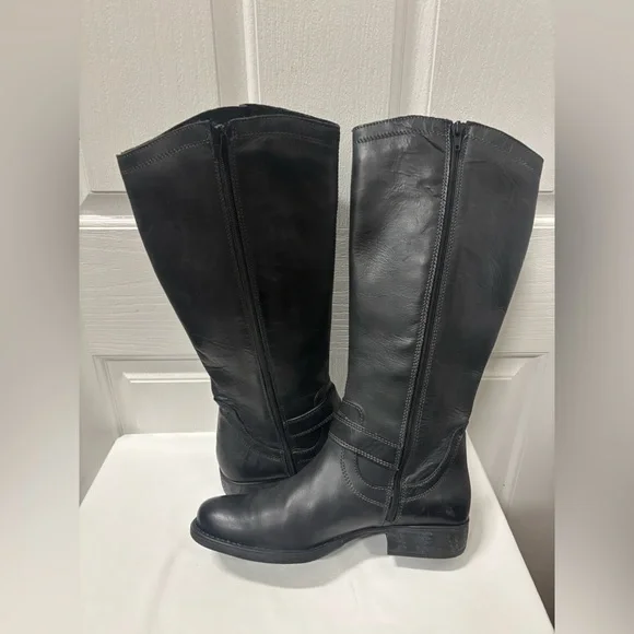 Eric Michael Black Leather Riding Boots Women’s Size 40 (Approx. Fits US 8–8.5). - Picture 14 of 16